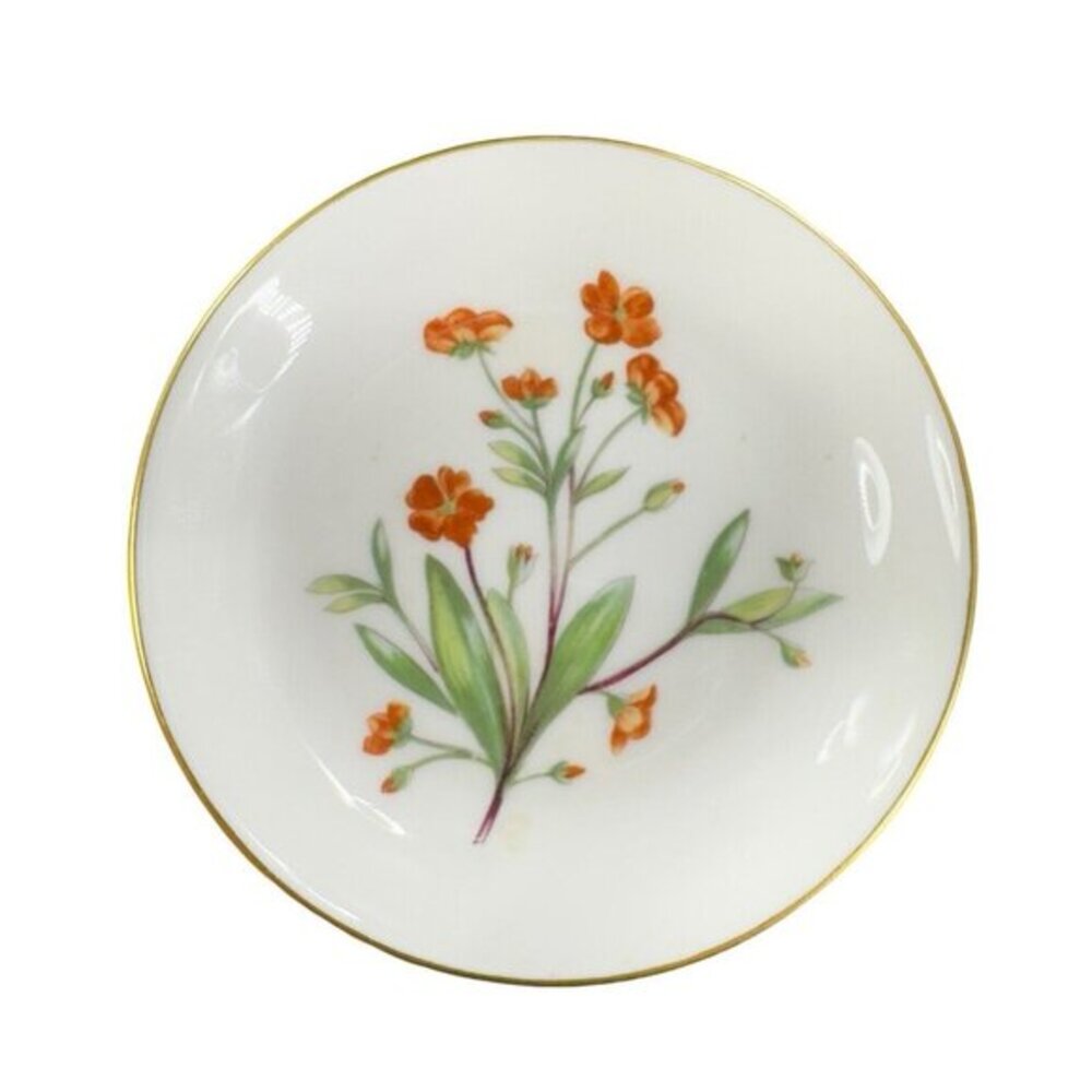 Minton Fine Bone China England Meadow Round‎ Dish Plate Porcelain Flowers